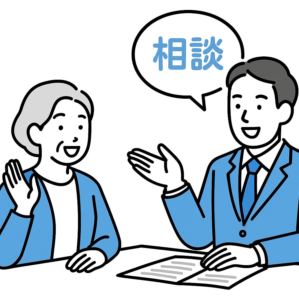 無料相談している様子
