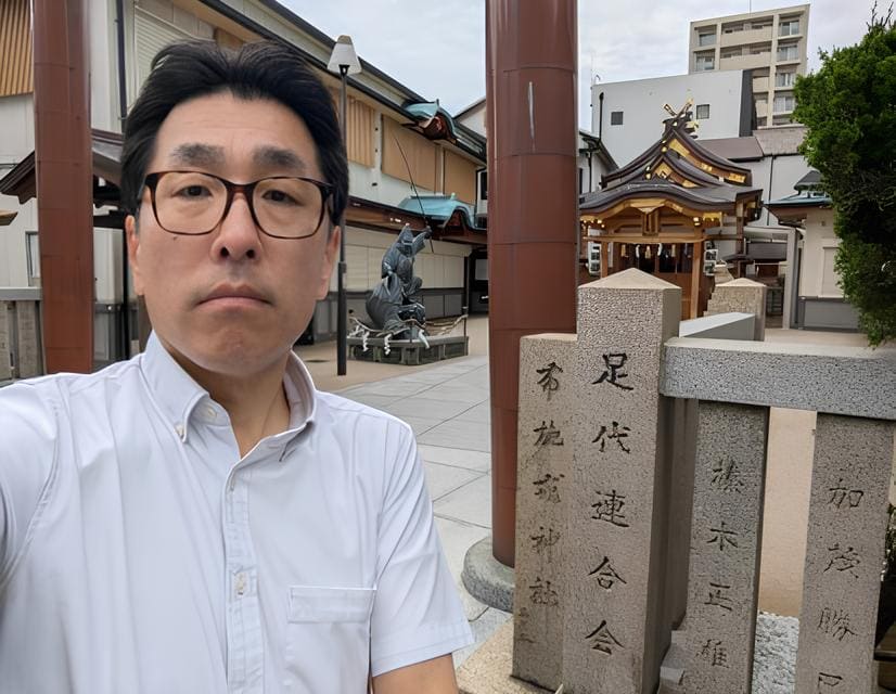 布施戎(えびす)神社での一枚
